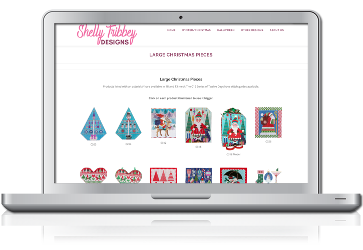 Shelly Tribbey Website Design of Products